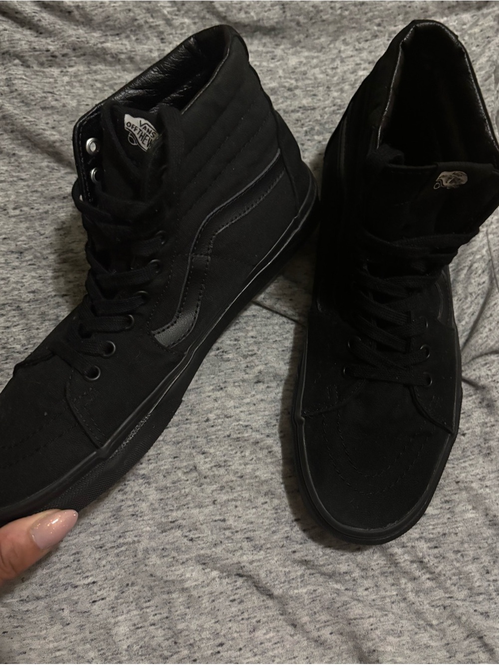 Vans Sk8-Hi High Top Sneakers - Black